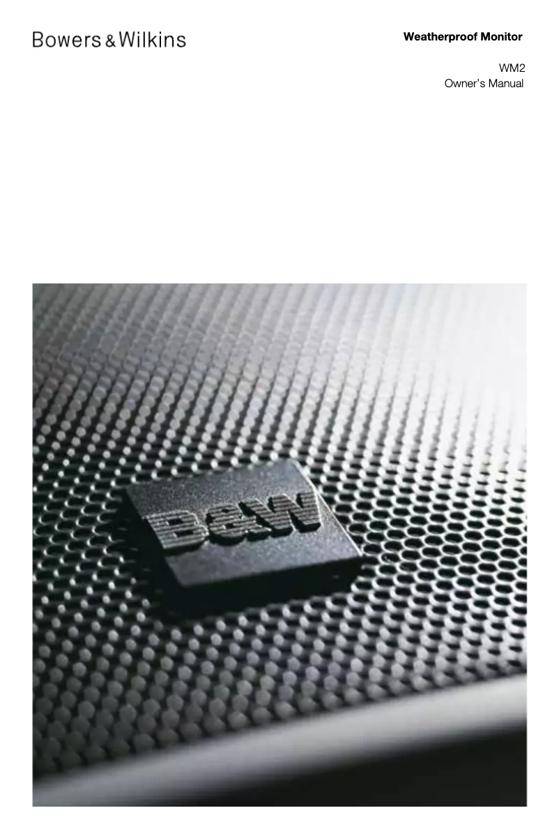 Imagen de la primera página del manual del dispositivo WM2
