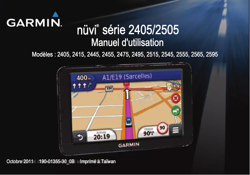 Página 1 del manual Manual de usuario Garmin nüvi 2455LM