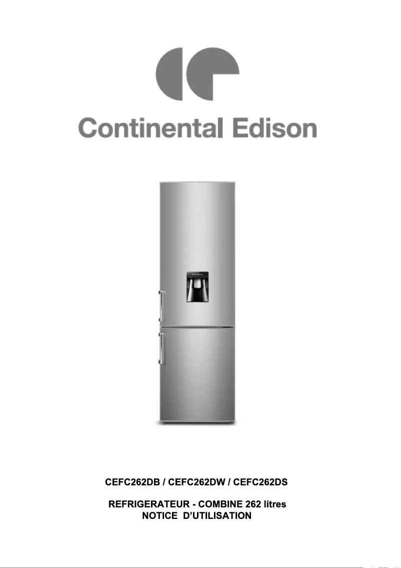 Imagen de la primera página del manual del dispositivo CEFC268DS