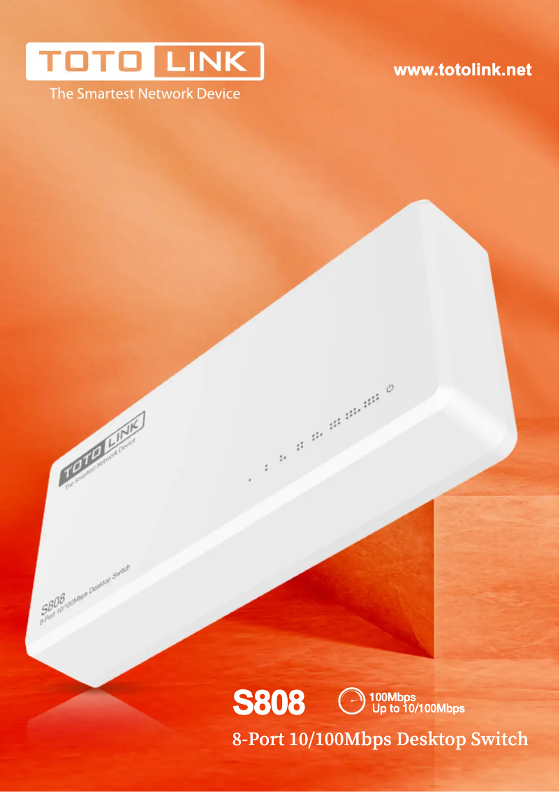 Imagen de la primera página del manual del dispositivo S808