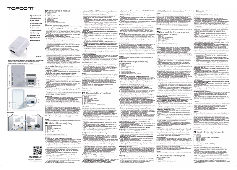 Página 1 del manual Manual de usuario Topcom NS-6711