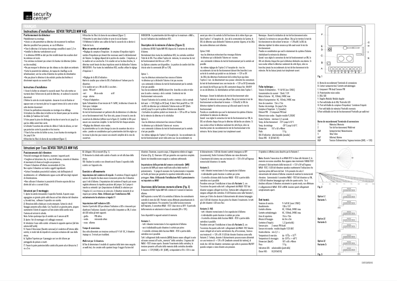 Imagen de la primera página del manual del dispositivo BW8040