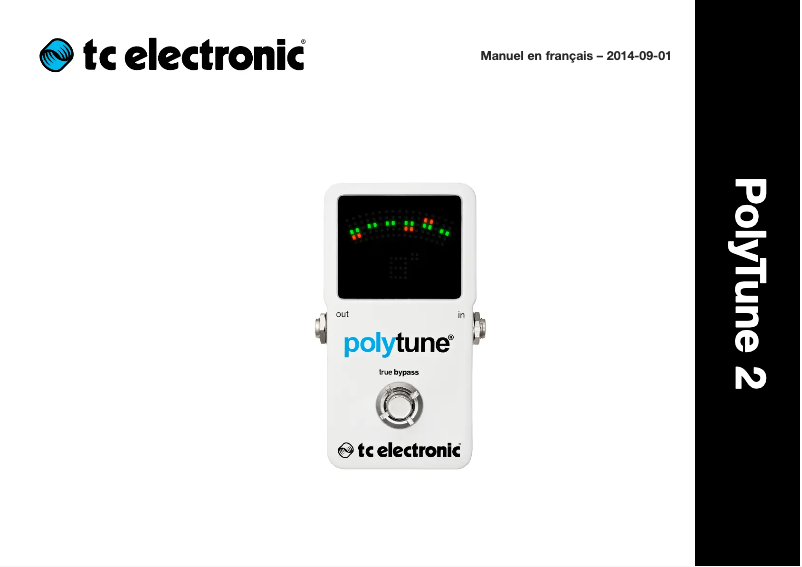 Imagen de la primera página del manual del dispositivo PolyTune 2