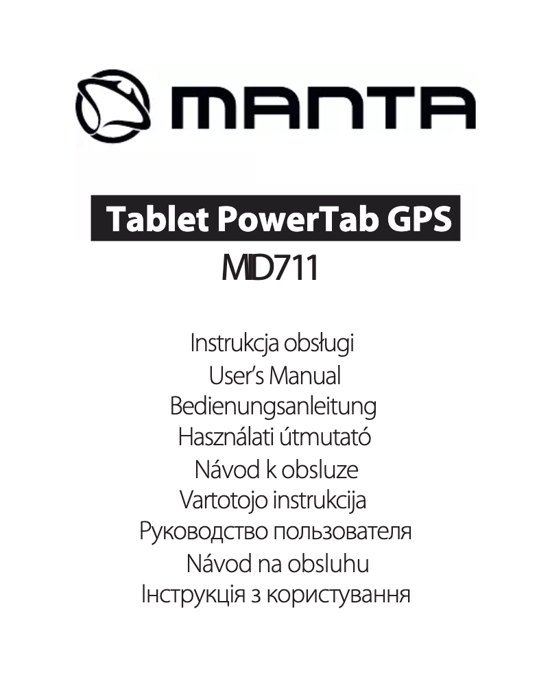 Imagen de la primera página del manual del dispositivo PowerTab MID711