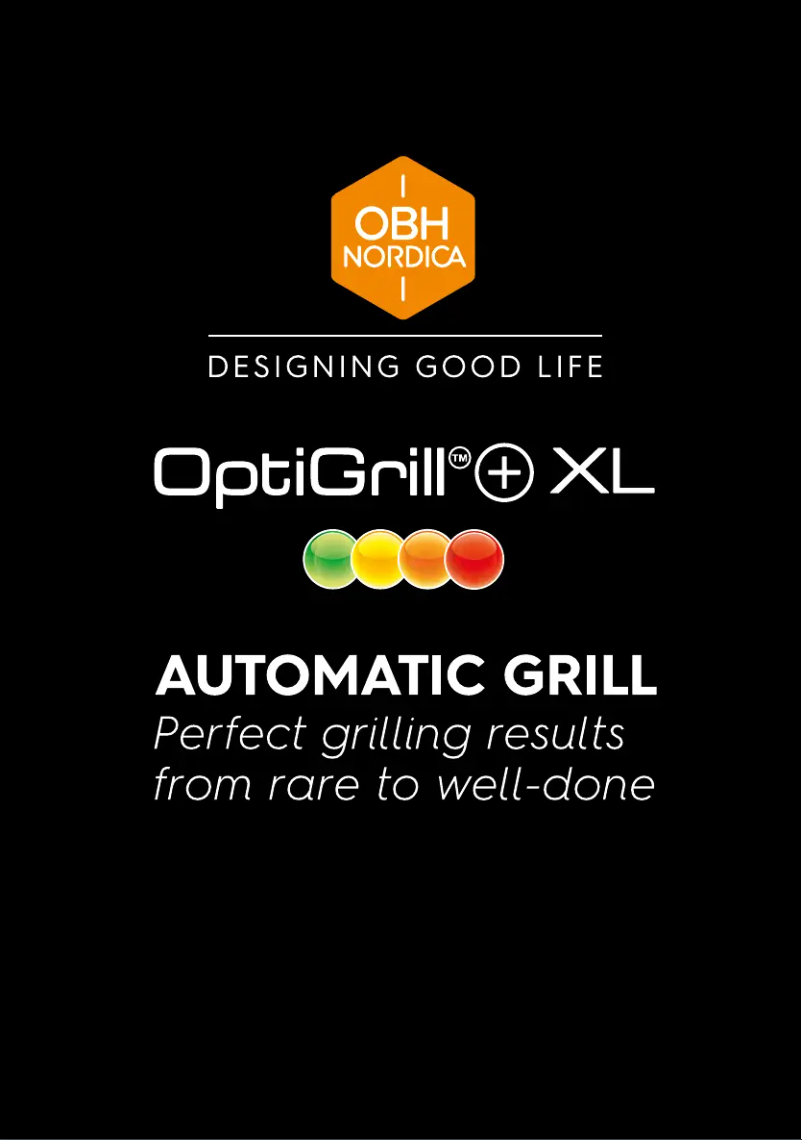 Página nº 1 - Manual de usuario OBH Nordica Optigrill+ XL UL-0316