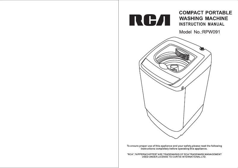 Imagen de la primera página del manual del dispositivo RPW091