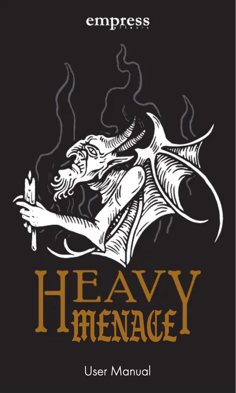 Imagen de la primera página del manual del dispositivo Heavy Menace