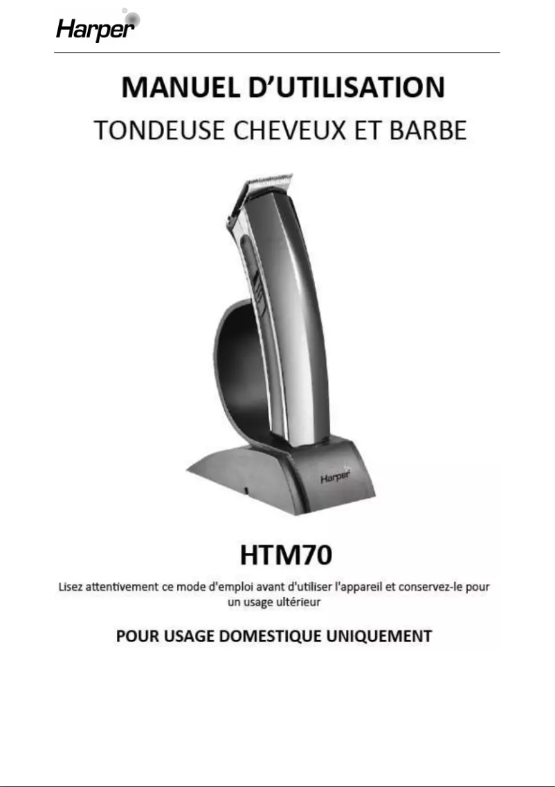 Página nº 1 - Manual de usuario Harper HTM70