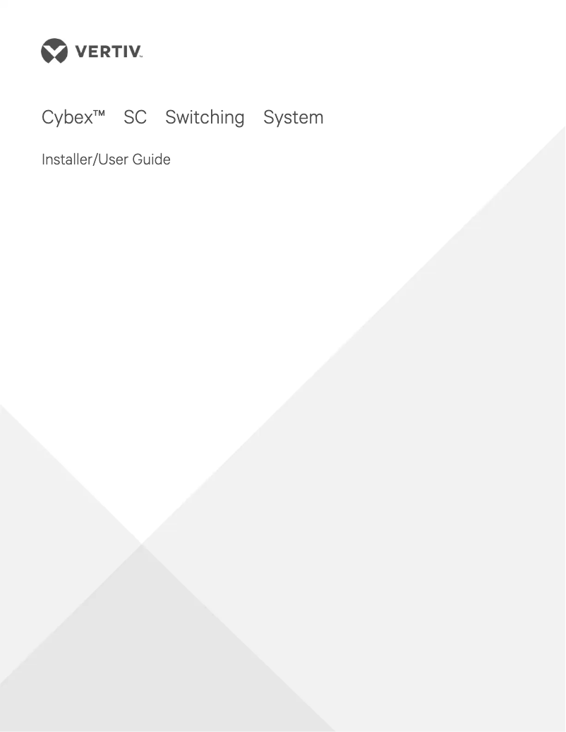 Página nº 1 - Manual de usuario Vertiv Cybex SC845DPH