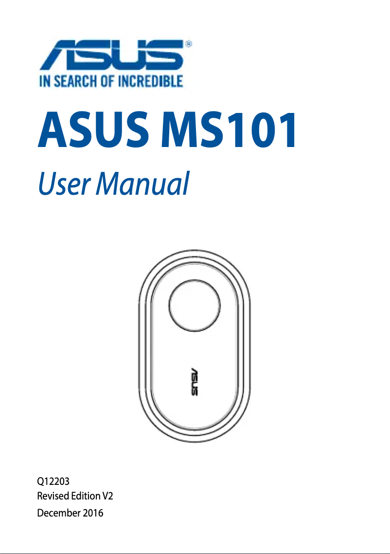 Imagen de la primera página del manual del dispositivo SmartHome Motion Sensor MS101