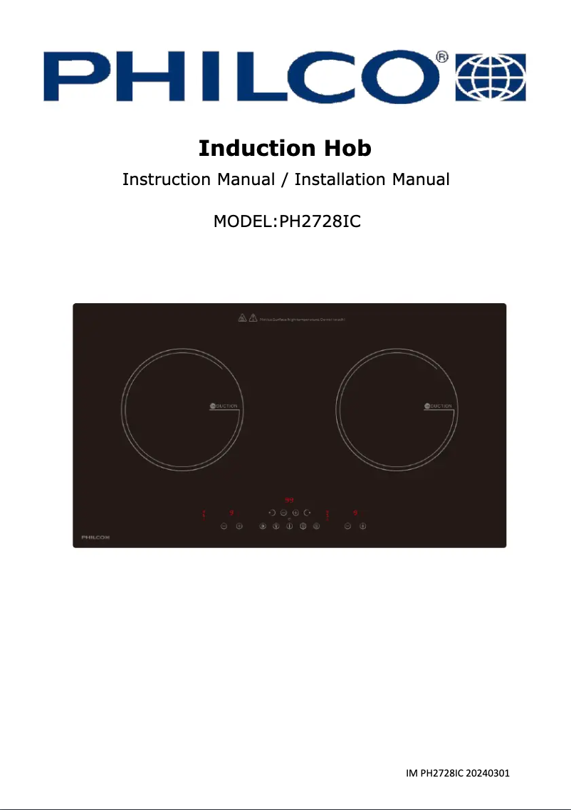 Imagen de la primera página del manual del dispositivo PH2728IC