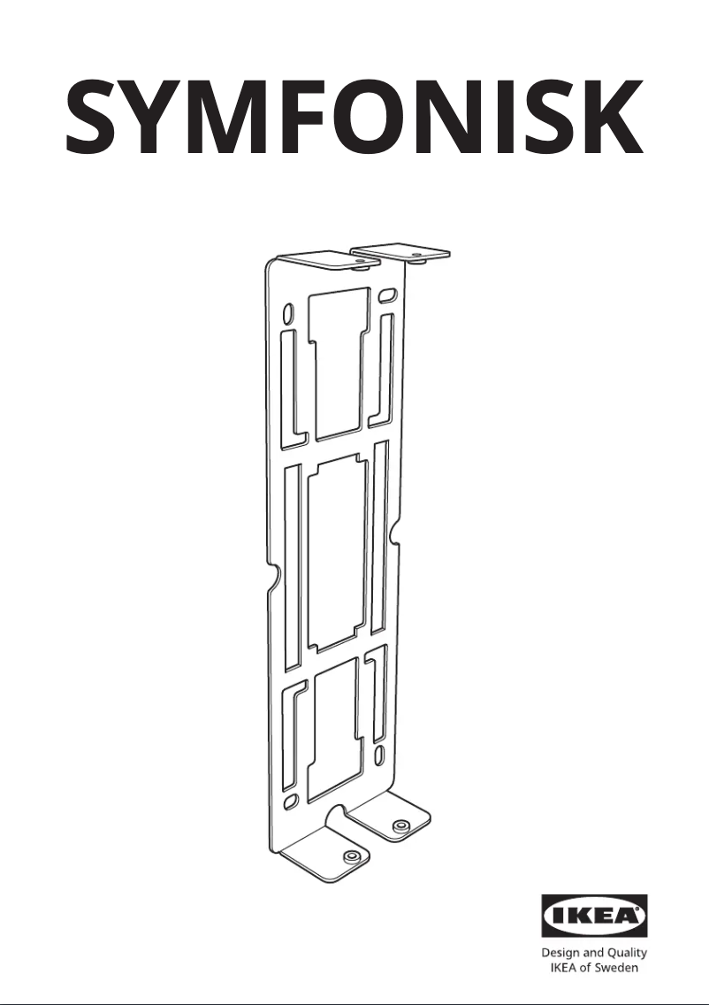 Imagen de la primera página del manual del dispositivo SYMFONISK 104.609.30