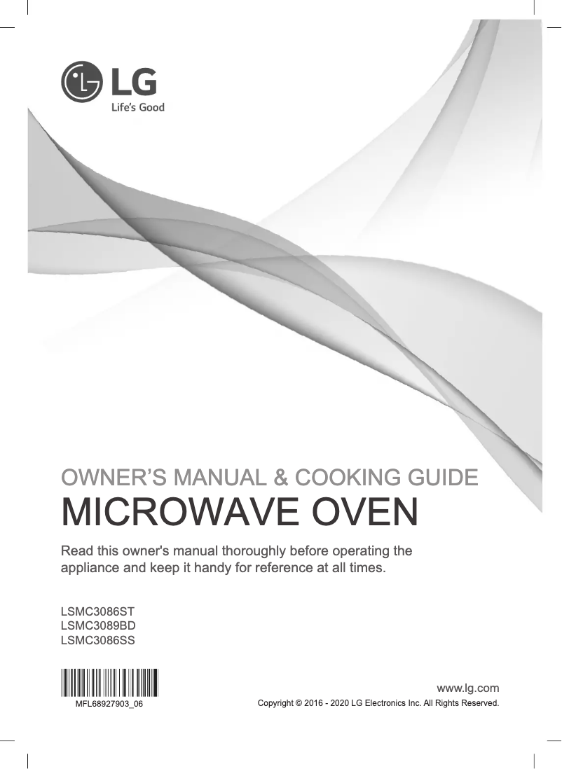 Página 1 del manual Manual de usuario LG LSMC3086SS
