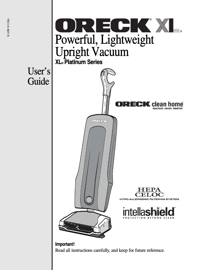 Imagen de la primera página del manual del dispositivo XL Platinum U7000