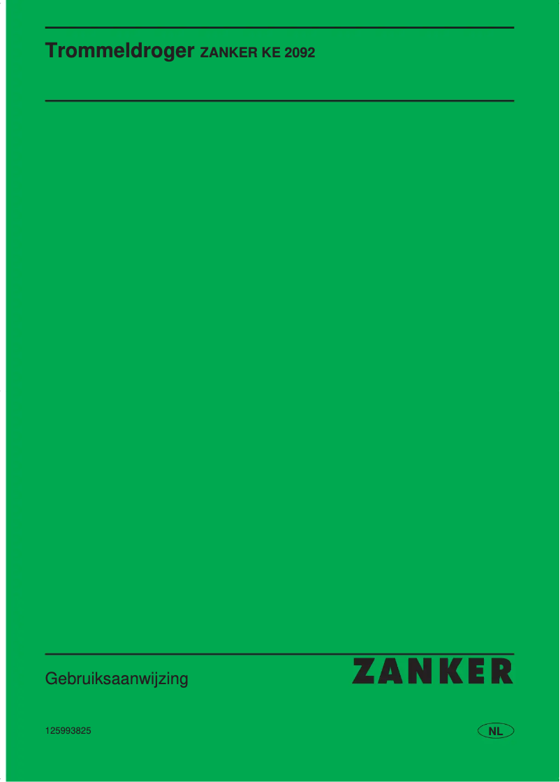 Imagen de la primera página del manual del dispositivo KE 2092