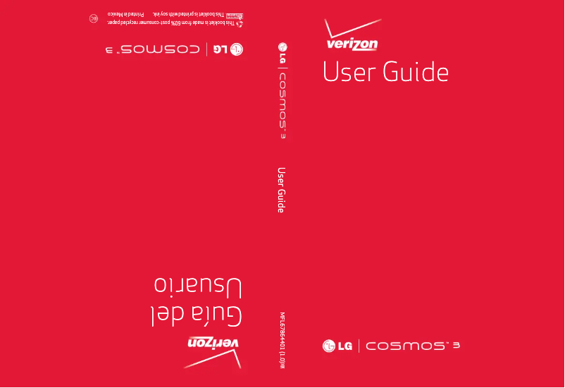 Página 1 del manual Manual de usuario LG Cosmos 3