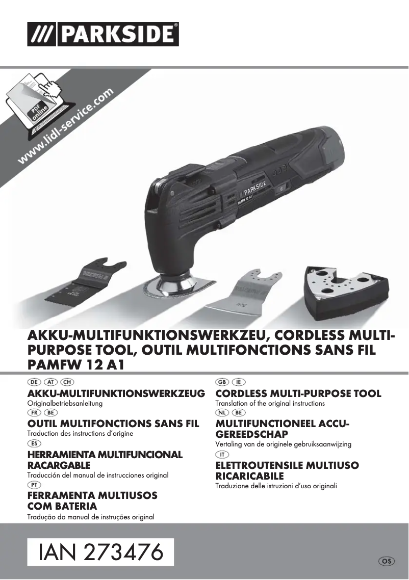 Imagen de la primera página del manual del dispositivo PAMFW 12 A1