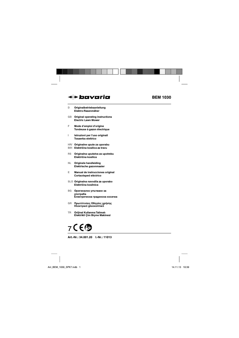 Página nº 1 - Manual de usuario Bavaria BEM 1030