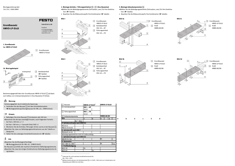 Imagen de la primera página del manual del dispositivo HMVD-LP-DL63