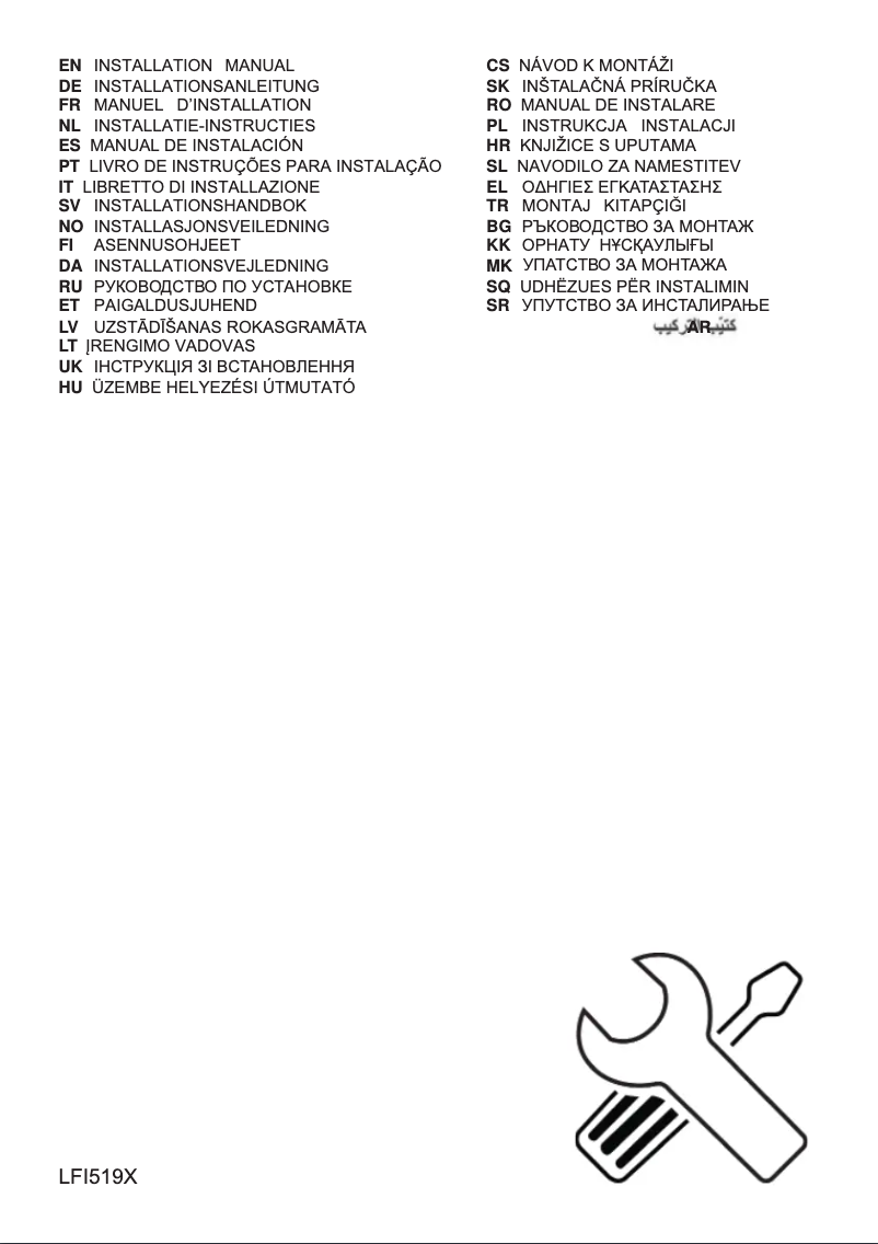Imagen de la primera página del manual del dispositivo LFI519X