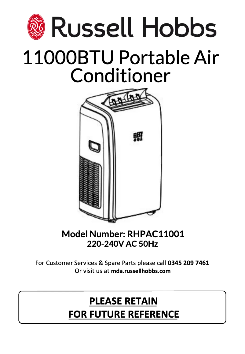 Página 1 del manual Manual de usuario Russell Hobbs RHPAC11001