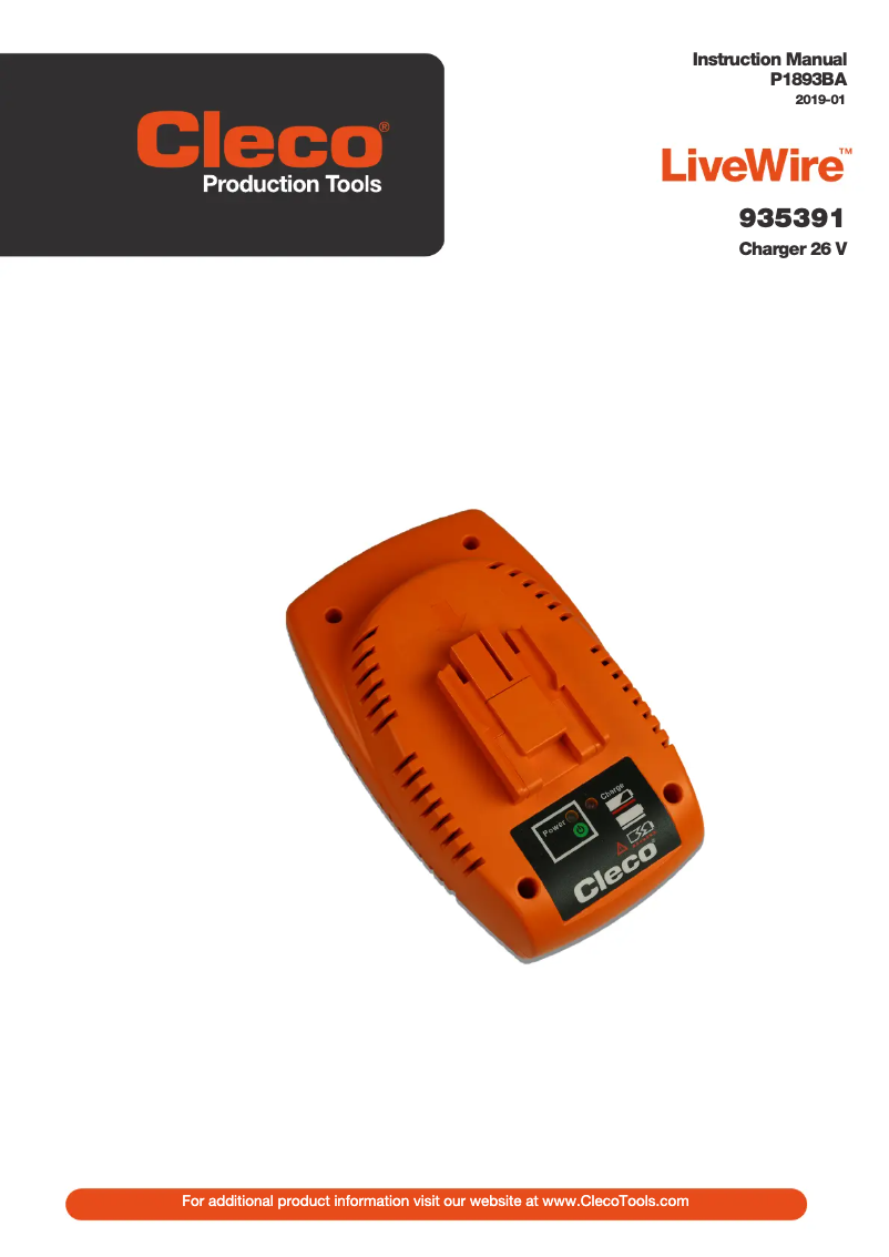 Página 1 del manual Manual de usuario Cleco LiveWire 935391