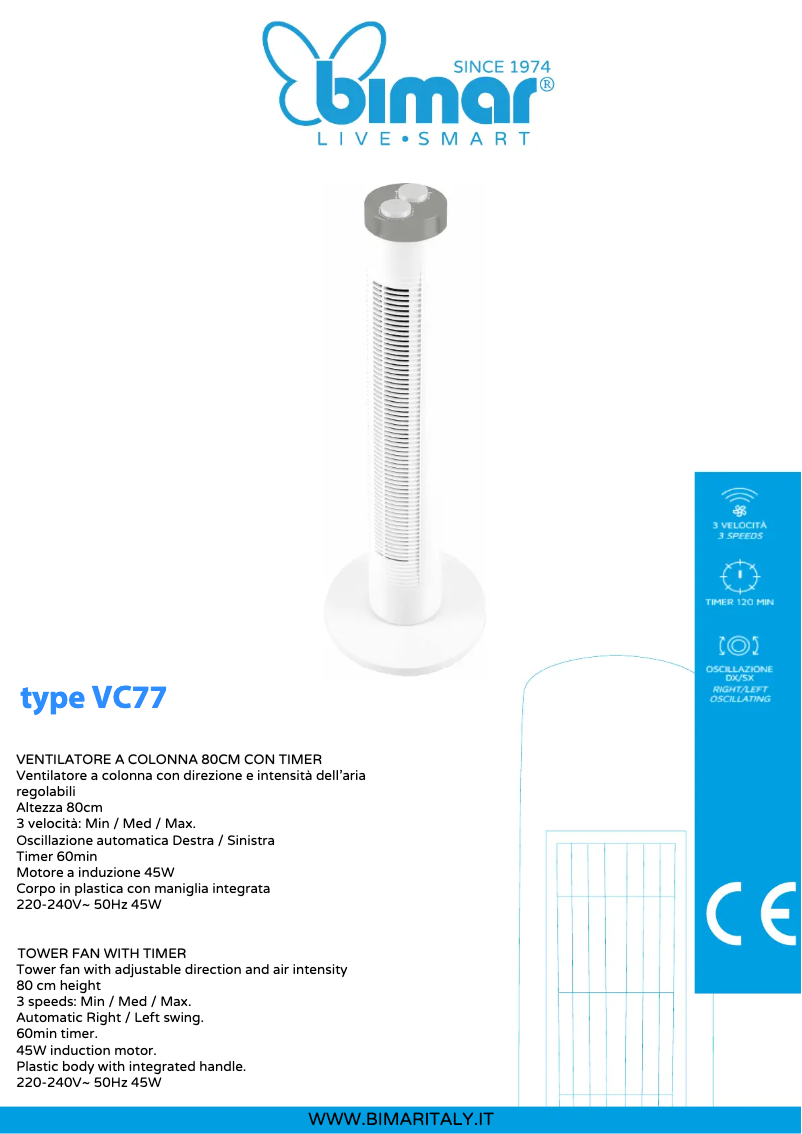 Imagen de la primera página del manual del dispositivo VC77