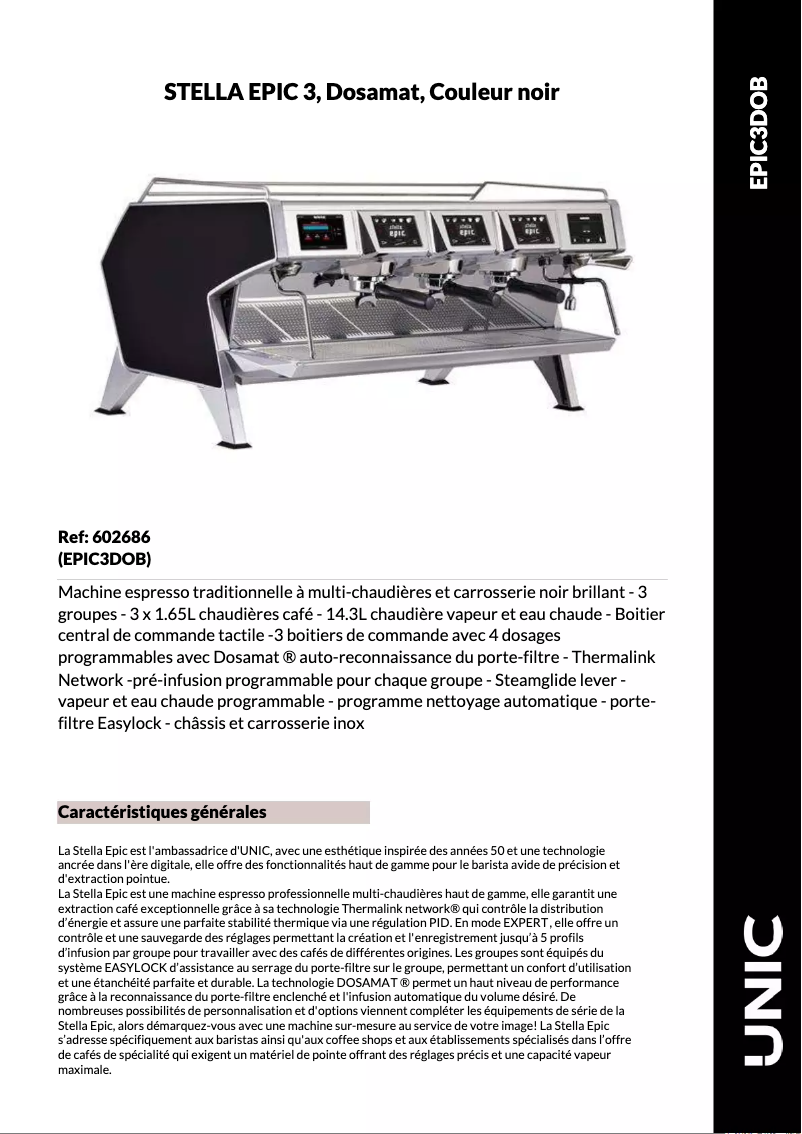 Imagen de la primera página del manual del dispositivo STELLA EPIC 3