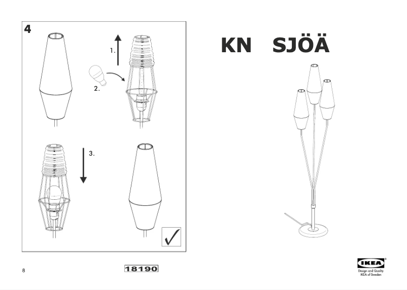 Página 1 del manual Manual de usuario Ikea KNASJO