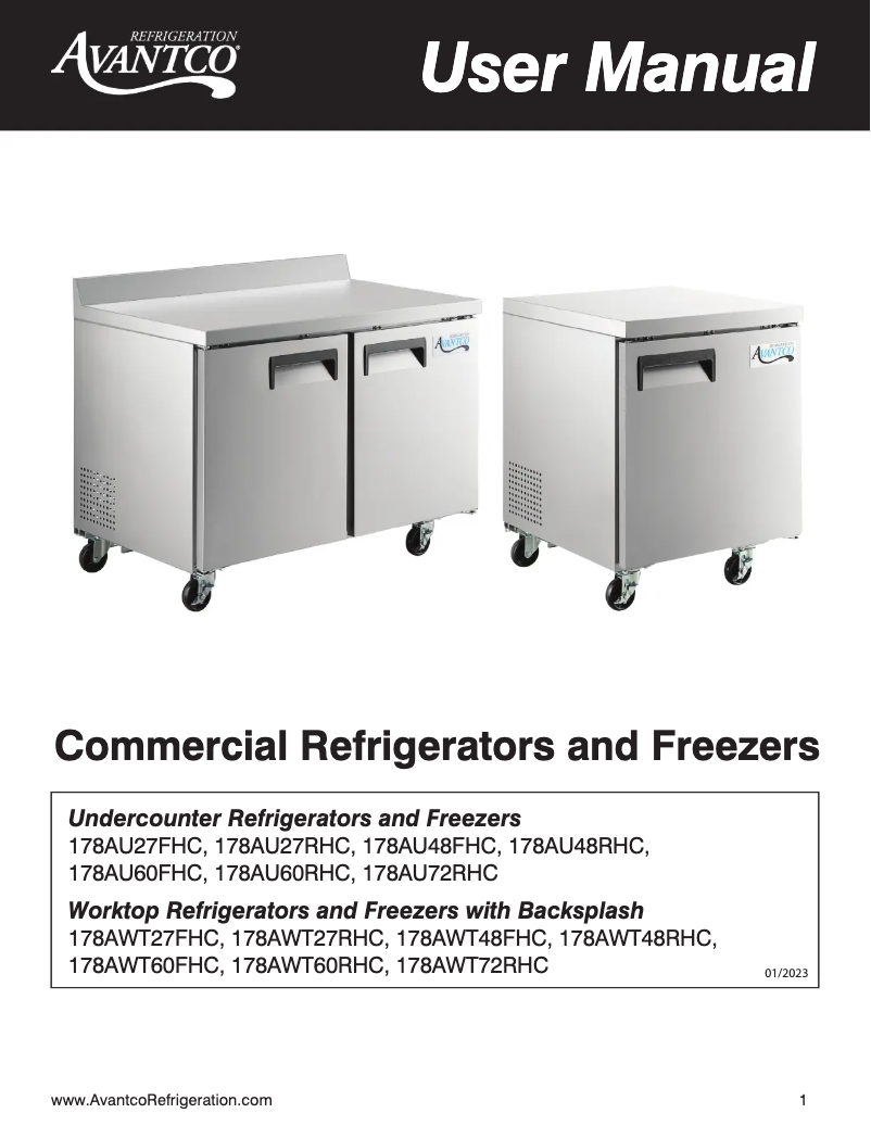 Imagen de la primera página del manual del dispositivo AU-48R-HC