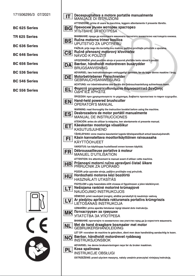 Página 1 del manual Manual de usuario Stiga BC 750 B