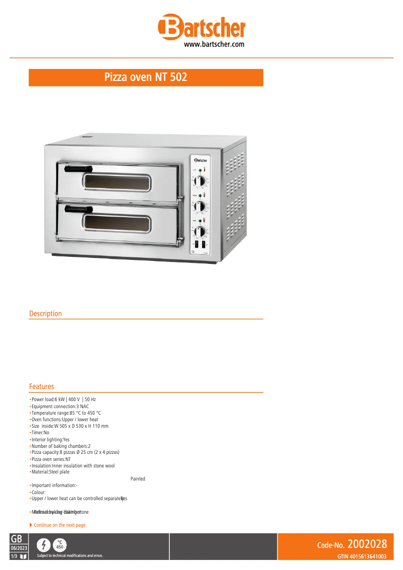 Imagen de la primera página del manual del dispositivo NT 502