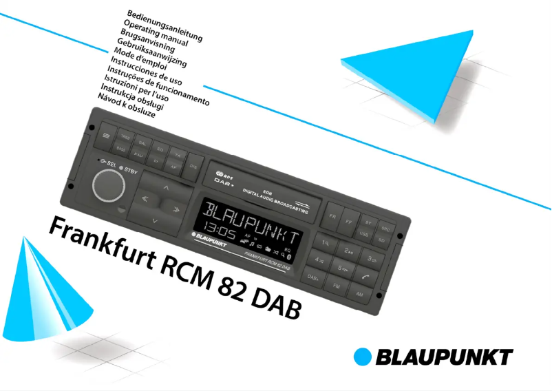 Imagen de la primera página del manual del dispositivo Frankfurt RCM 82 DAB