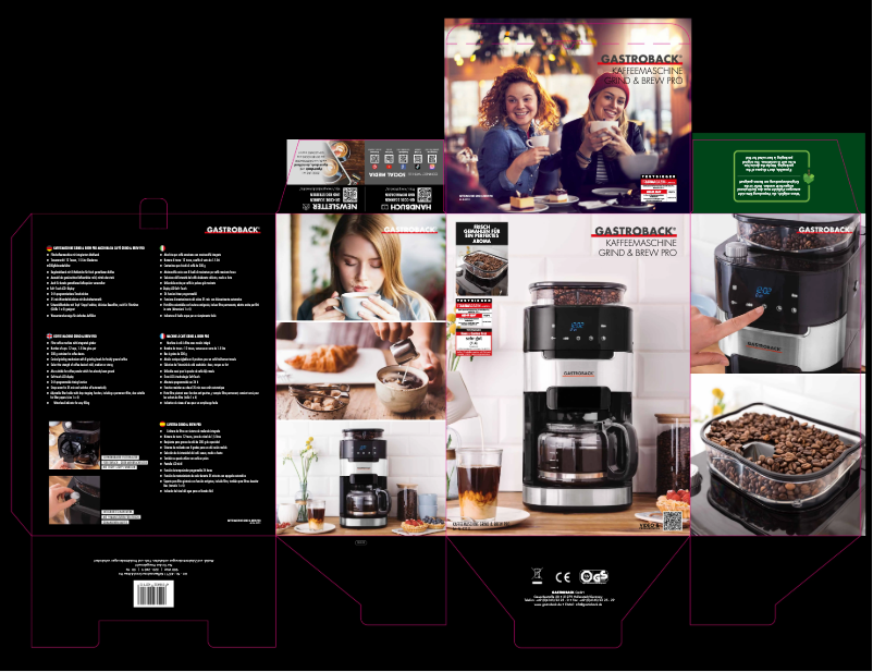 Página 1 del manual Manual de usuario Gastroback Grind & Brew Pro 42711