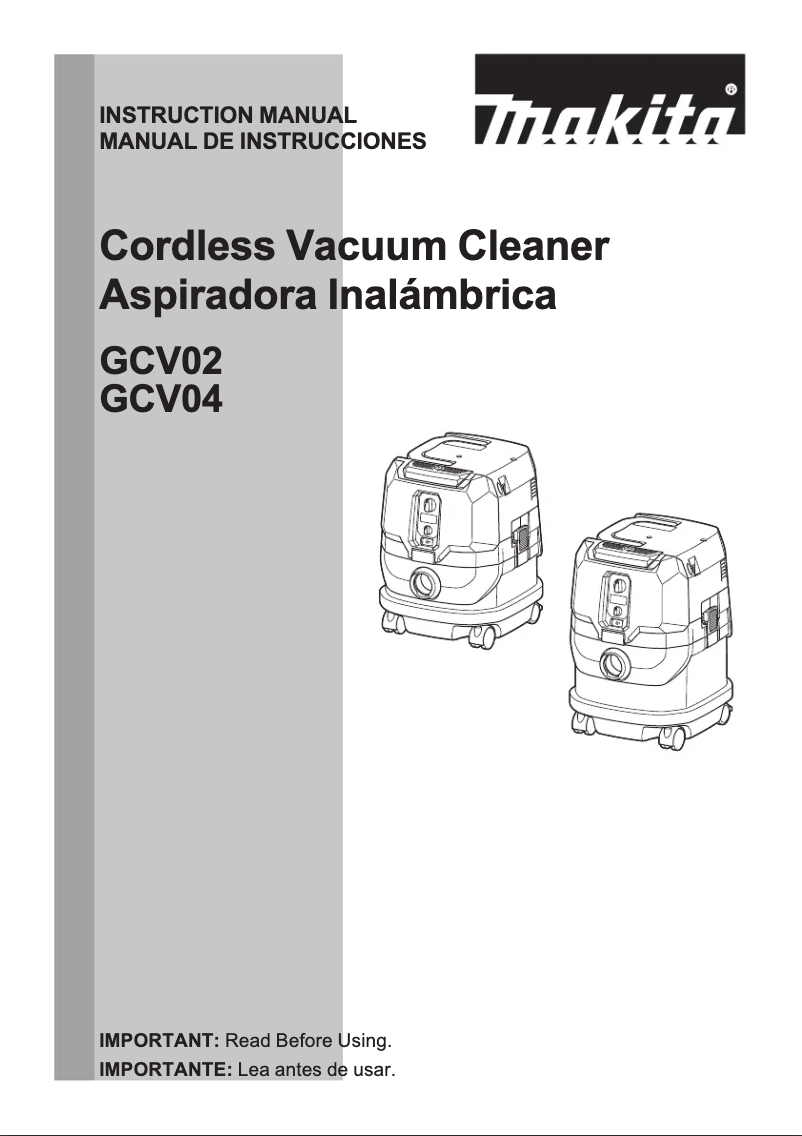 Página nº 1 - Manual de usuario Makita GCV04