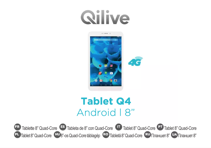 Imagen de la primera página del manual del dispositivo Q4 8