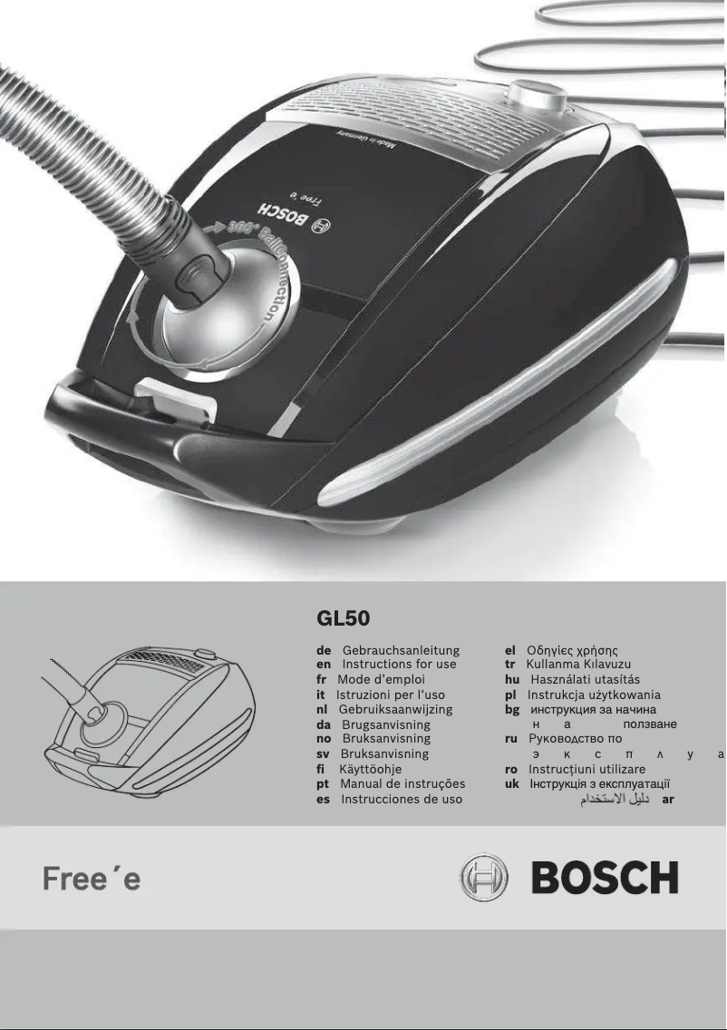 Imagen de la primera página del manual del dispositivo Free'e BSGL5PRO1