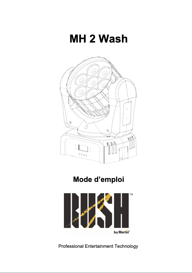 Página nº 1 - Manual de usuario Martin RUSH MH 2 Wash