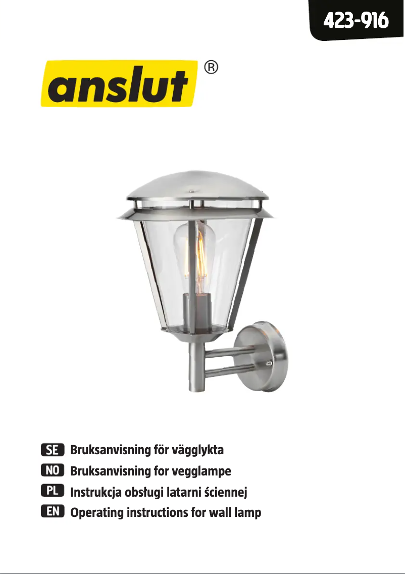 Página 1 del manual Manual de usuario Anslut 423-916