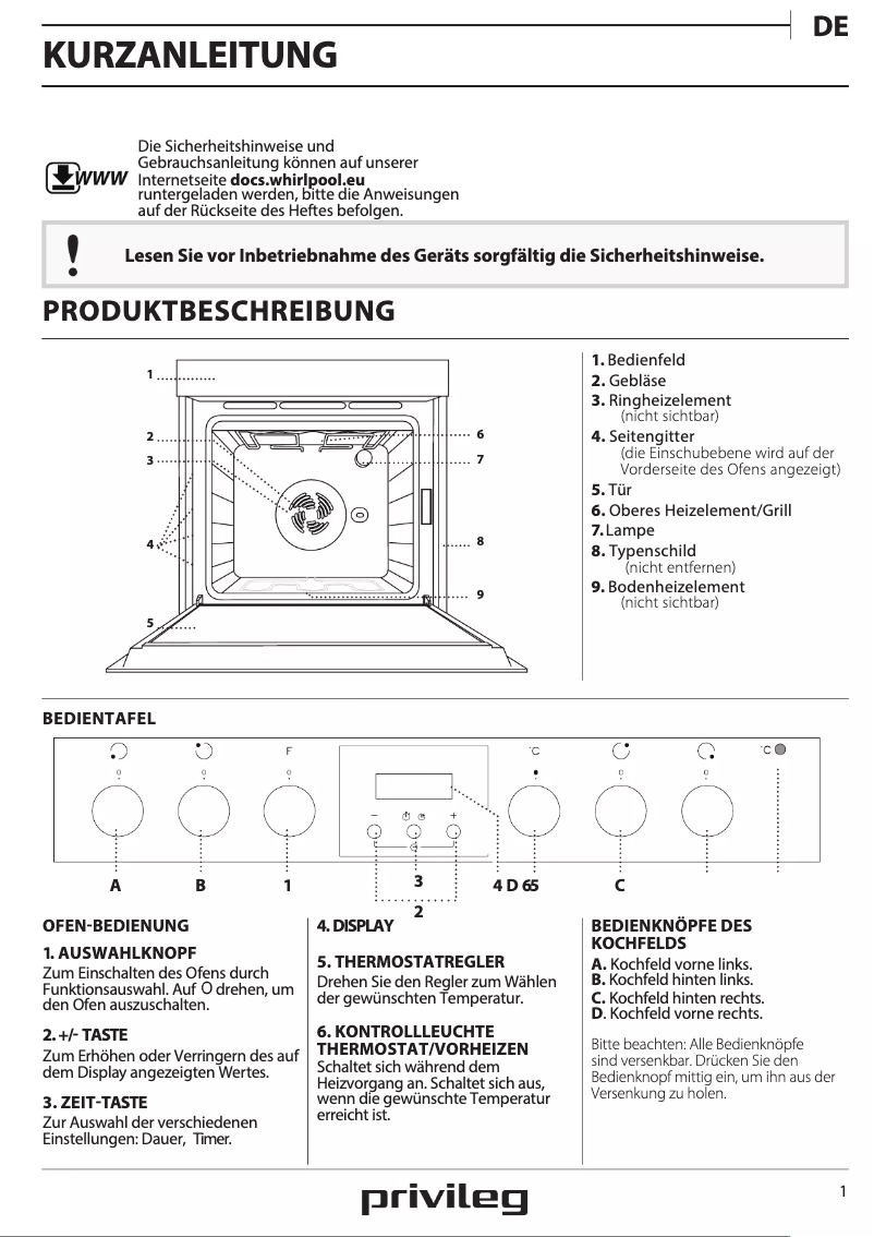 Imagen de la primera página del manual del dispositivo PHVR6 OH8V2 IN