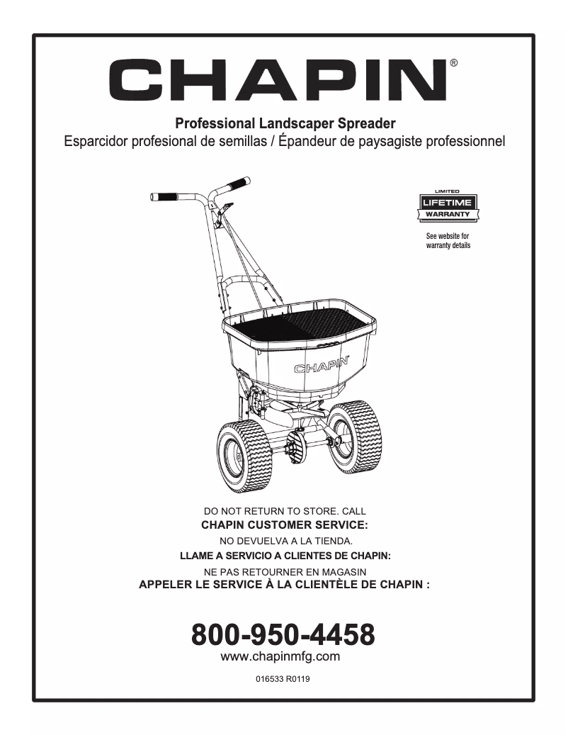 Página 1 del manual Manual de usuario Chapin 8900A