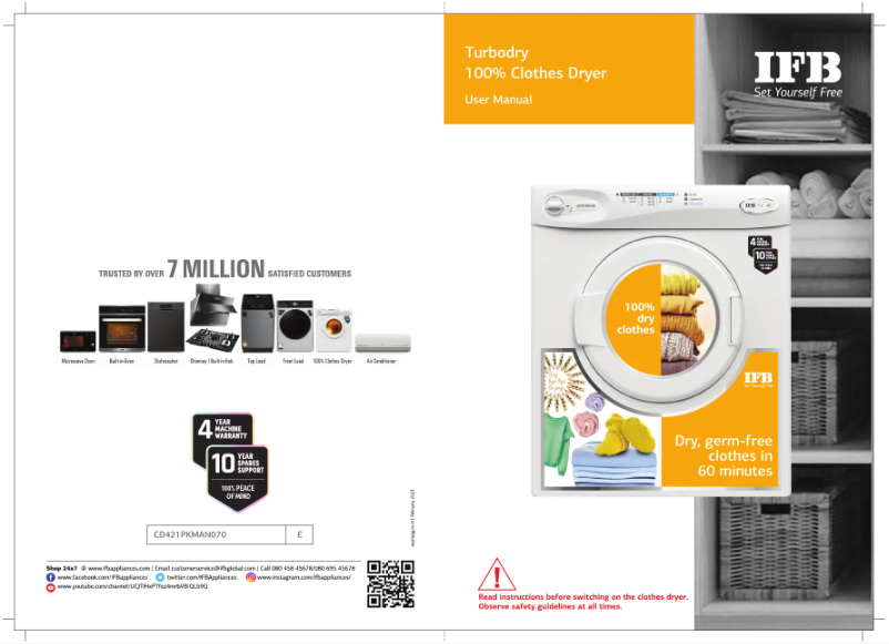 Imagen de la primera página del manual del dispositivo TurboDry 550