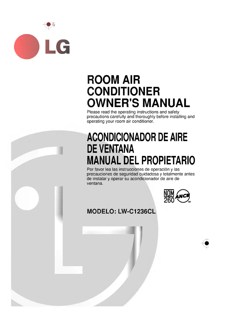 Imagen de la primera página del manual del dispositivo LW-C1236CL