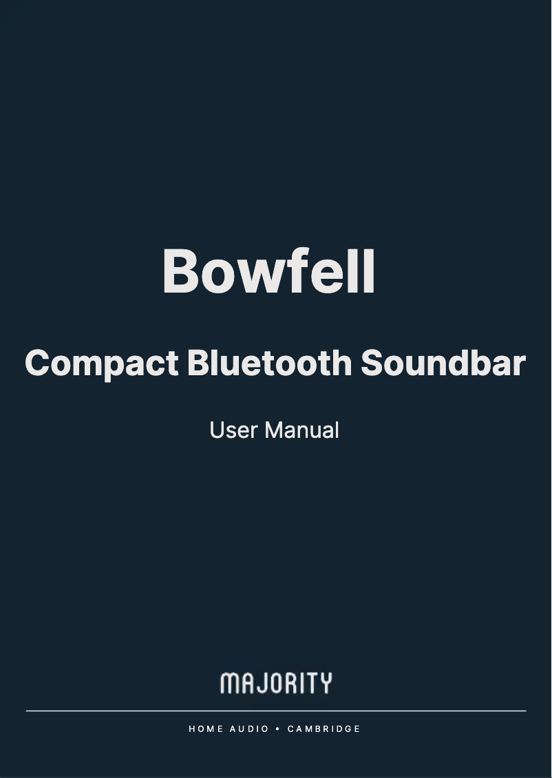 Página 1 del manual Manual de usuario Majority Bowfell