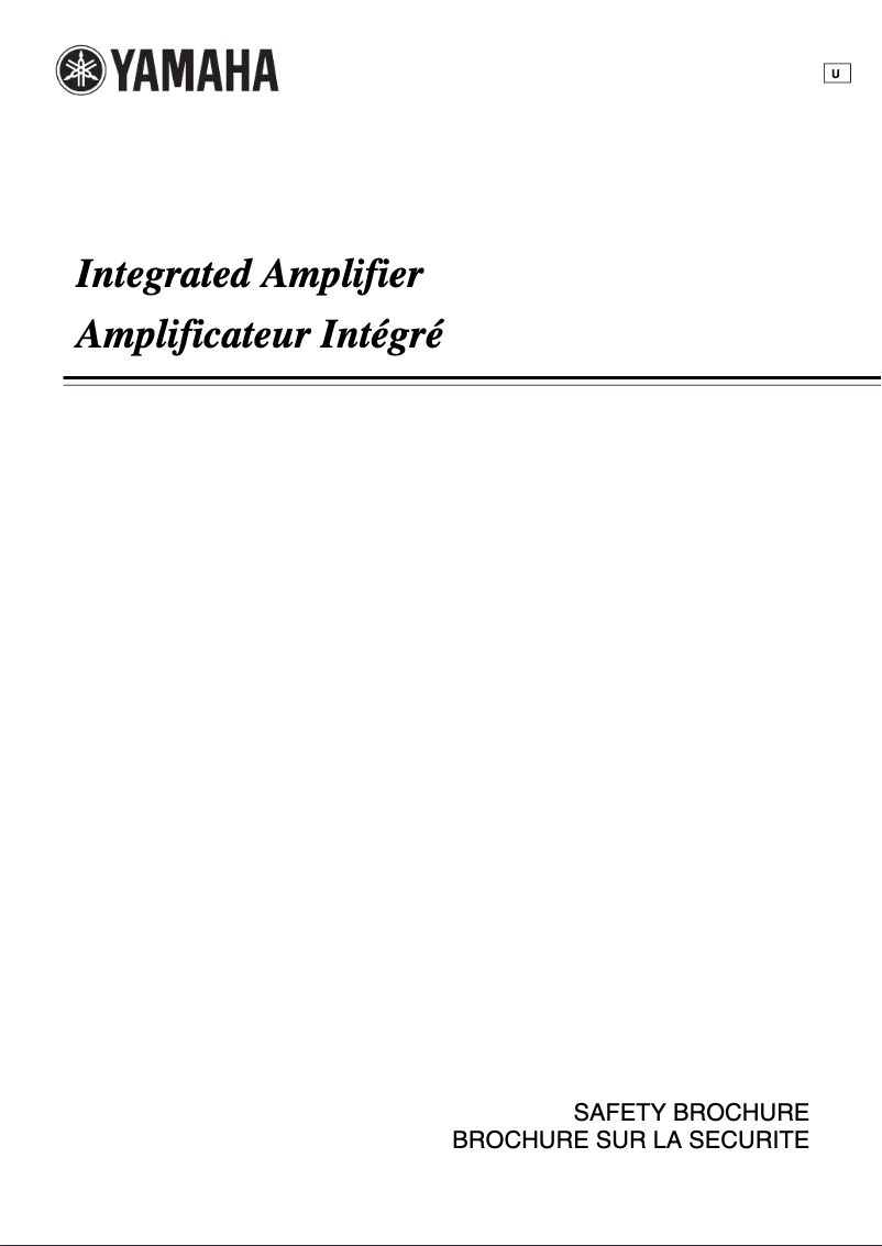 Página 1 del manual Instrucciones de seguridad Yamaha A-S1100