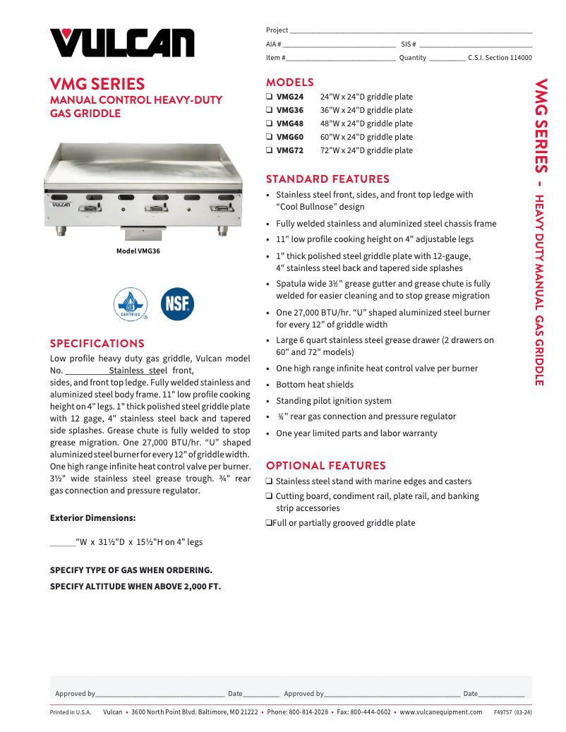 Imagen de la primera página del manual del dispositivo VMG24