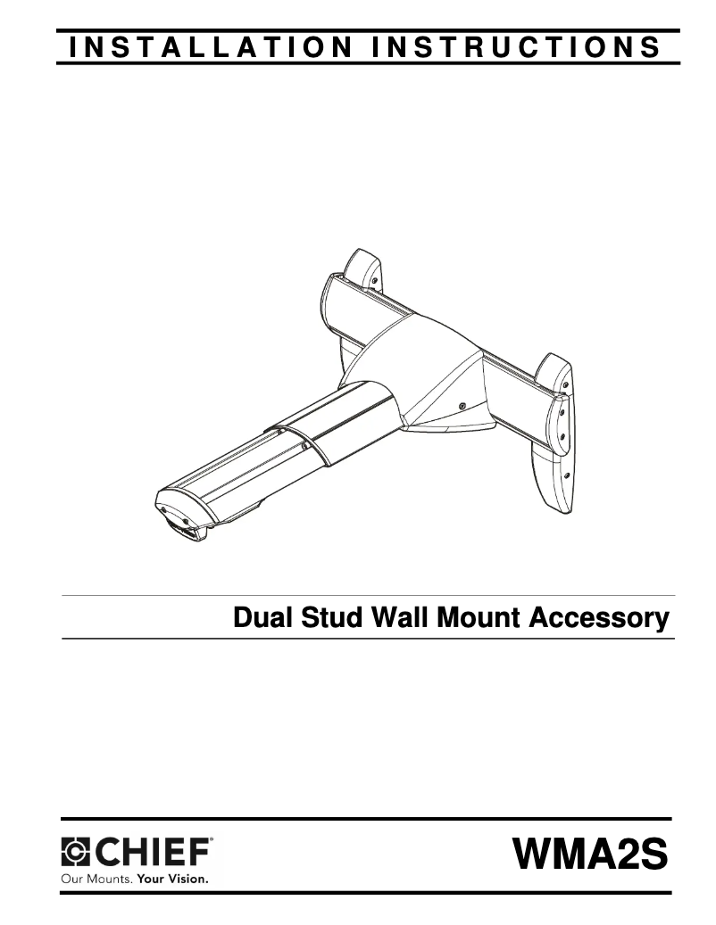 Página 1 del manual Manual de usuario Chief WMA2S