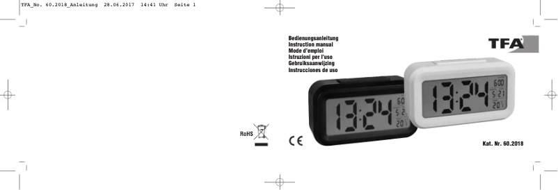 Página nº 1 - Manual de usuario TFA 60.2018.01