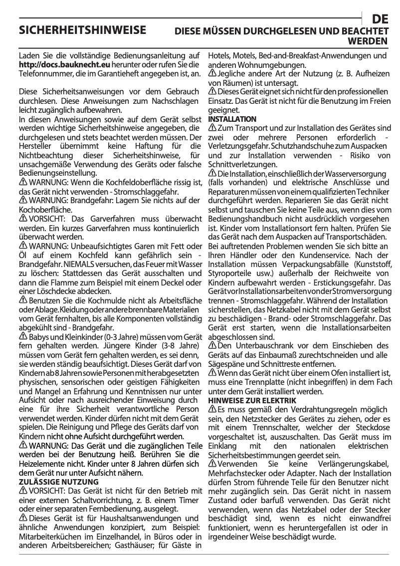 Imagen de la primera página del manual del dispositivo CTAR 8743/2 IN