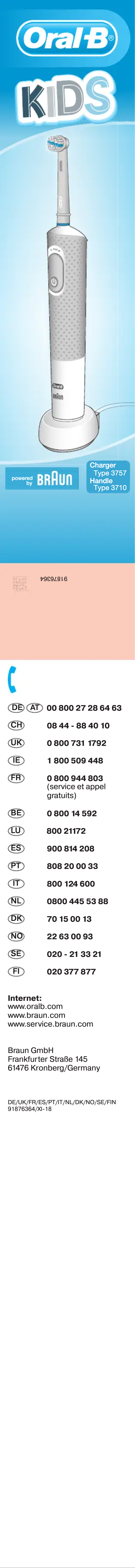 Página 1 del manual Manual de usuario Oral-B Kids